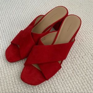 14th and Union red 2” heels (brand new)